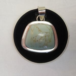 Vintage Sterling silver turquoise pendant